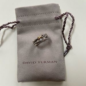 David Yurman: X Crossover Ring with 18K Gold